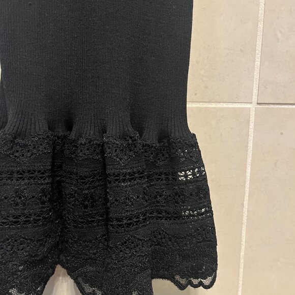 Silk Cotton Ribbed Stretch Body Con Dress - Picture 2 of 5